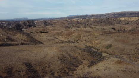 las montañas aéreas de california amplias y vastas
