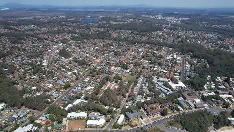 la ciudad costera de port macquarie en la costa norte de nueva gales del sur