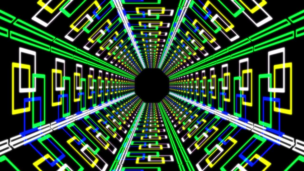 Cyber tunnel progress animation motion graphics