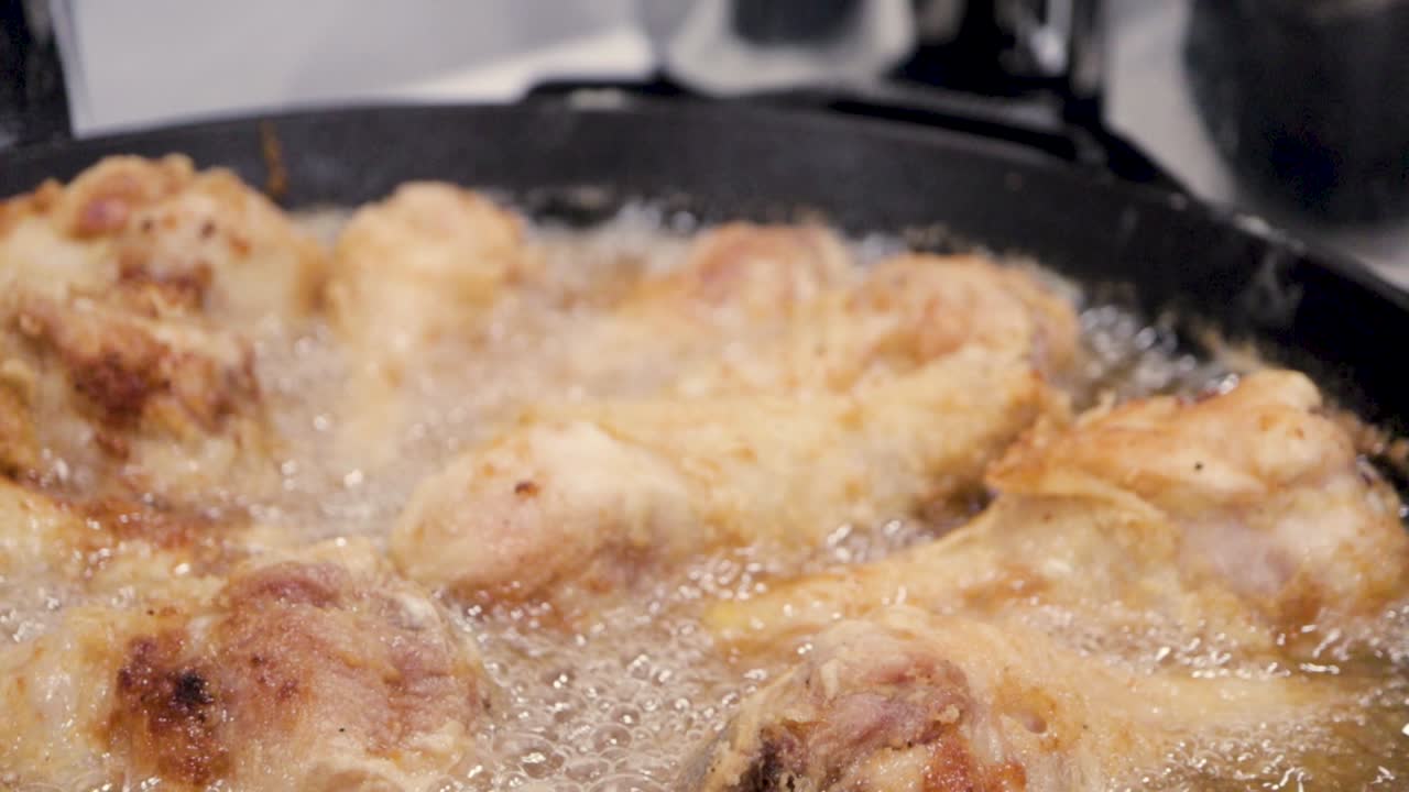 Frying Chicken Drumsticks for Dinner