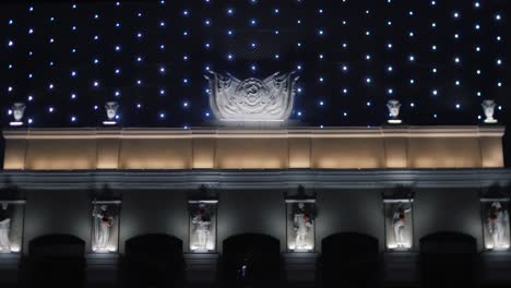 illuminated historical building at night