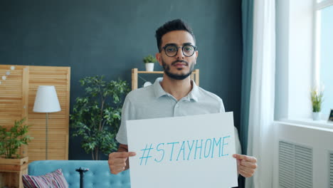 stay home message