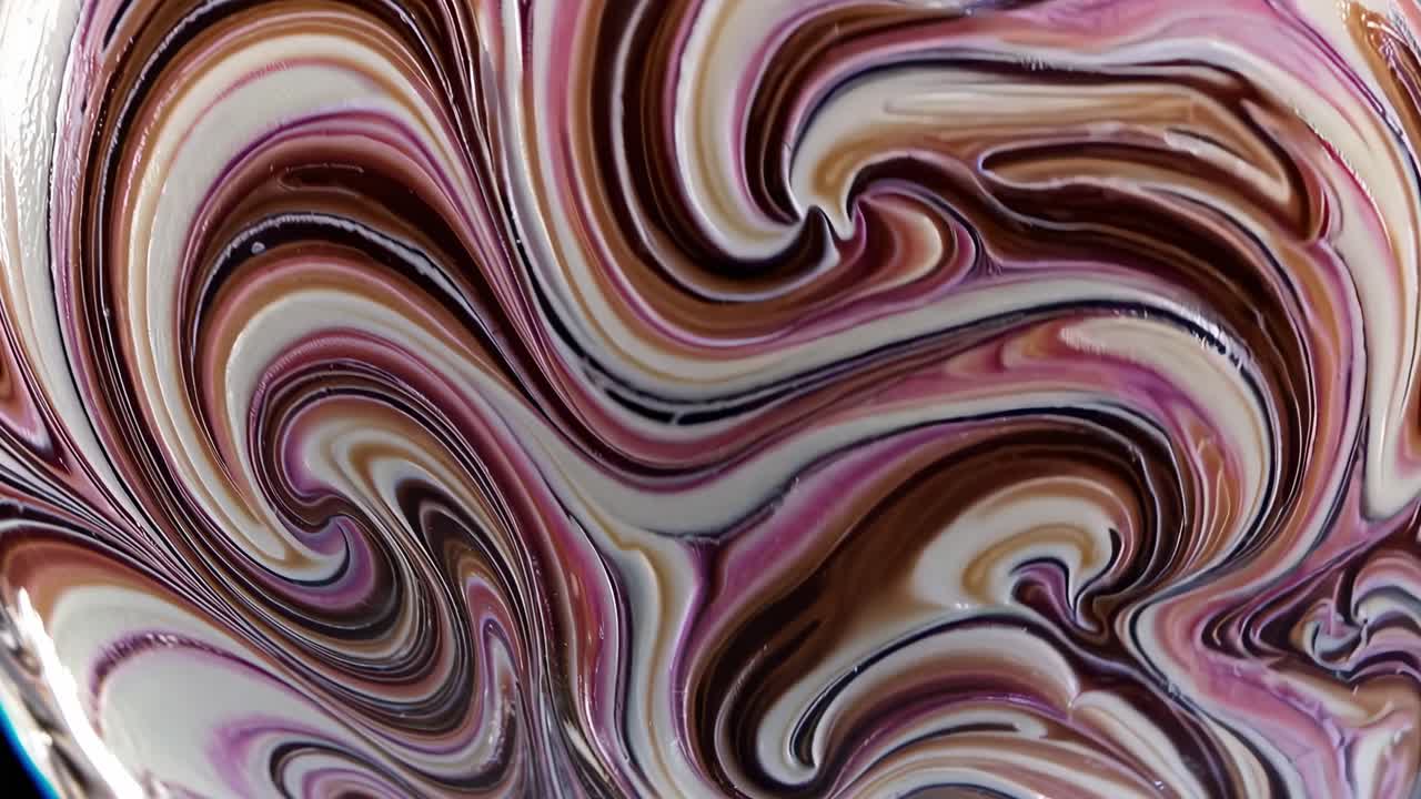 Arte fluida astratta con vortici di colore