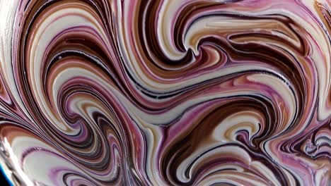 abstract fluid art with swirls of color