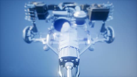 motores de automóviles detallados y otras piezas