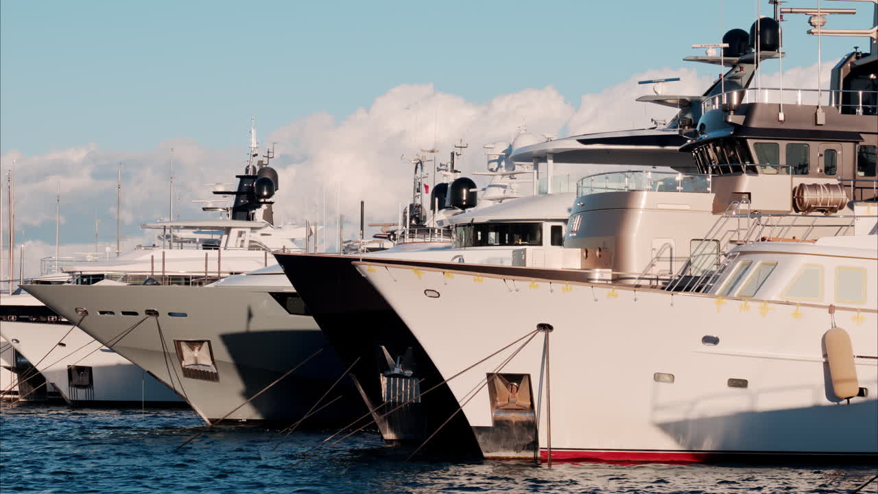 Multiple boats docked in the Port Camille Rayon in Antibes, France