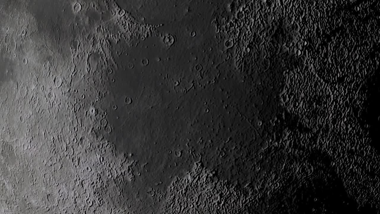 달 표면의 텍스처, 3d 애니메이션