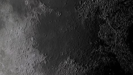 textured of moon surface, 3d animation