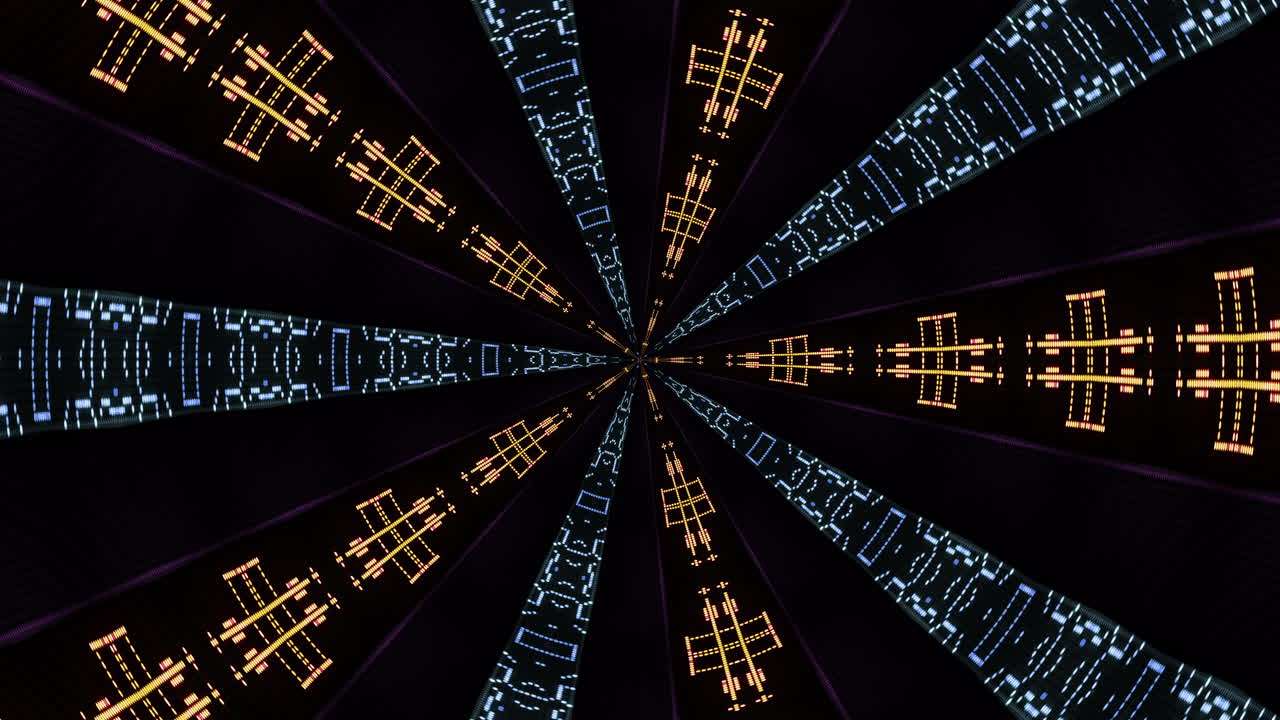 timelapse of tokyo city scene and skyline made into abstract fisheye tiny planet