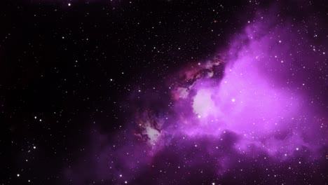 Space-background-with-night-starry-sky-and-purple-nebula