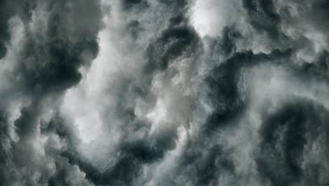 tormenta, nubes gruesas que están en el cielo durante una tormenta