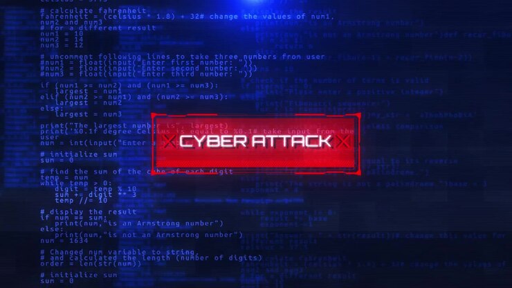 System hacked warning alert message screen hacking attack spyware malware virus detected computer
