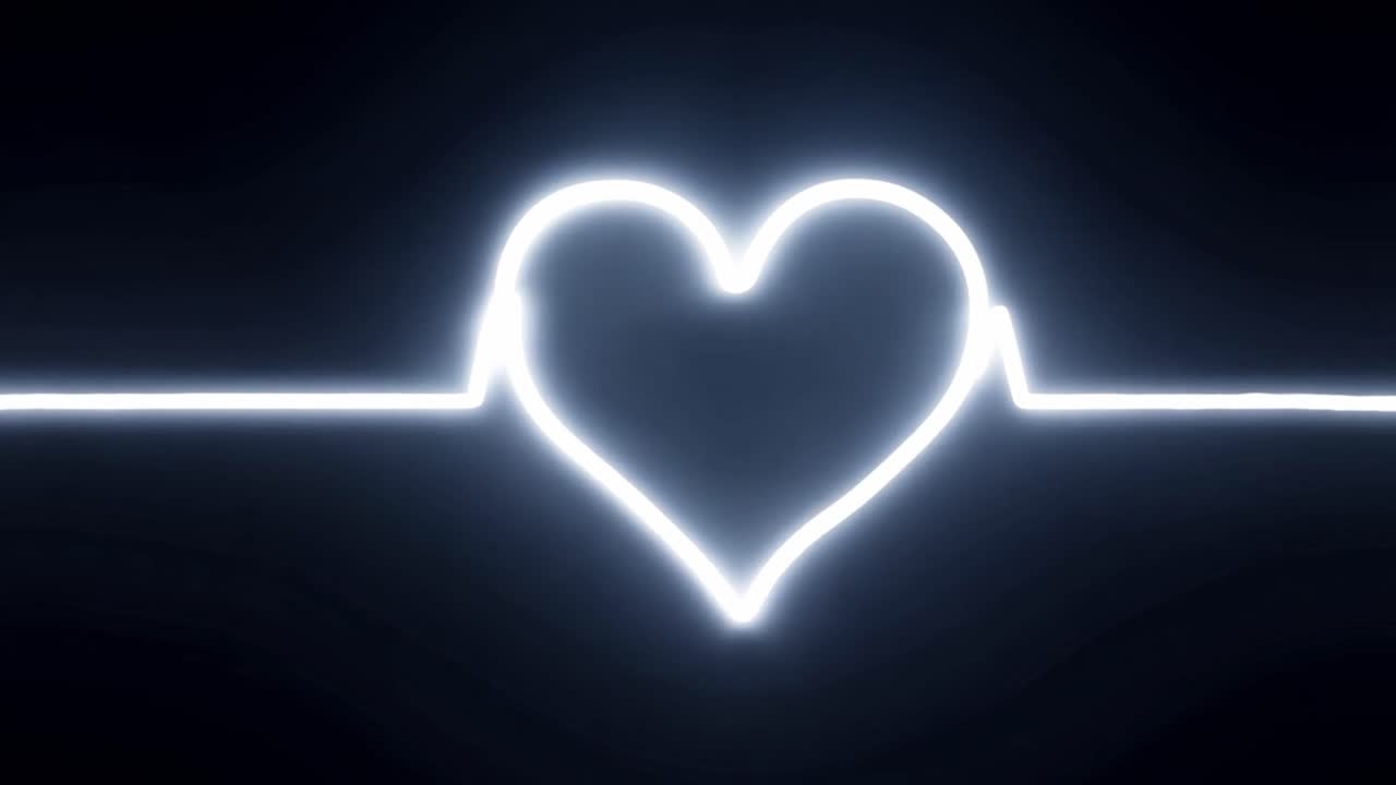 Neon Heartbeat Line