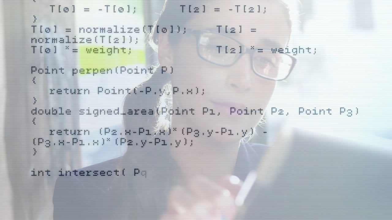 プログラミング コード アニメーション ビジネス プロフェッショナル 透明ボード