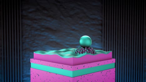 fondo de animación abstracta. animación moderna, diseño de movimiento. video en bucle. video vertical 4k uhd