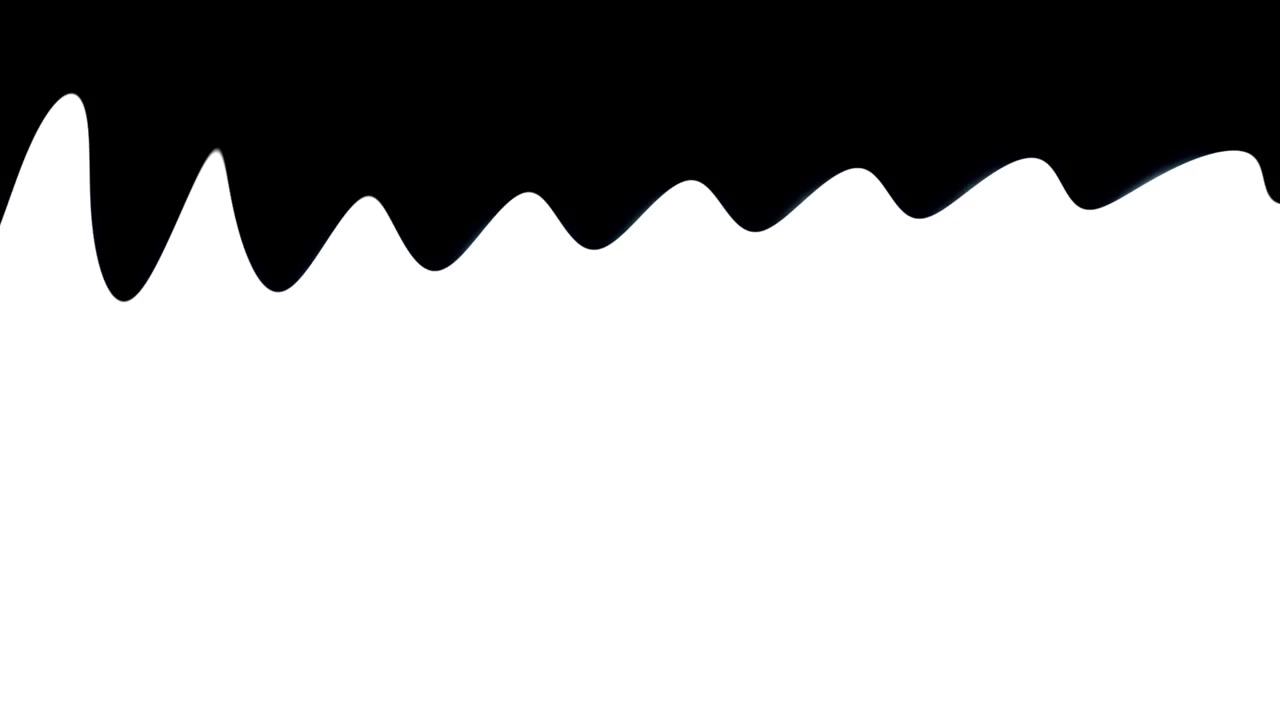 White Liquid Drip Transition on Black Background