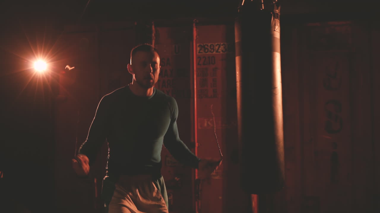 남자 선수 줄넘기