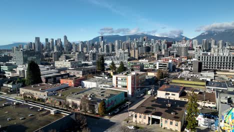 Aerial-View-Of-Downtown-Vancouver-In-Daytime-From-The-Jonathan-Rogers-Park-In-Canada