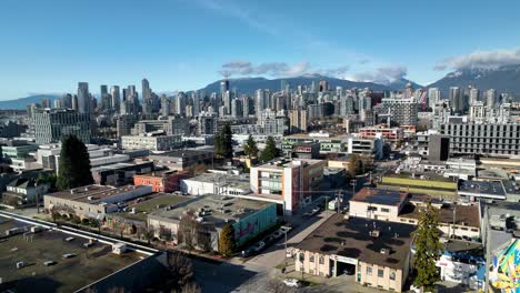 Vista-Aérea-Del-Centro-De-Vancouver-Durante-El-Día-Desde-El-Parque-Jonathan-Rogers-En-Canadá