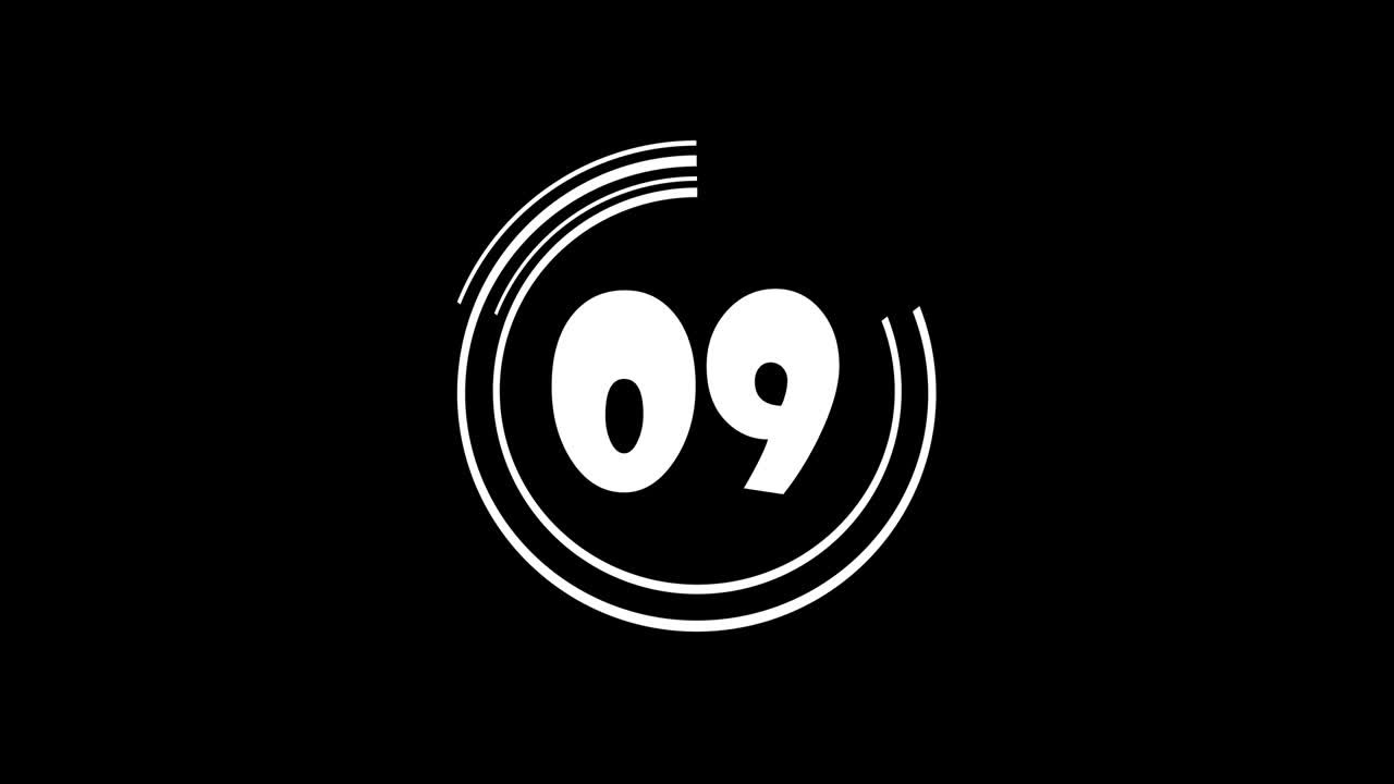 minute time keeper on background. Count down 60 to 0 second.