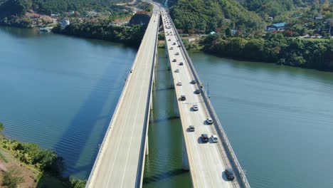 a new bridge cross over a beautiful river