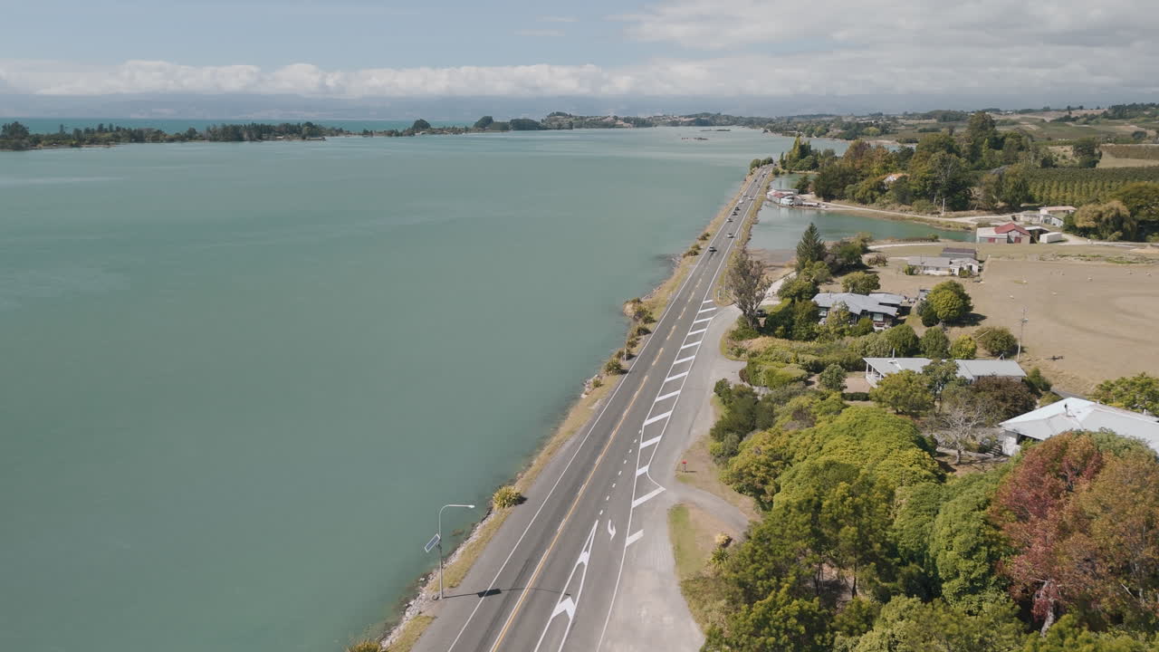 Coastal Road by the Lake