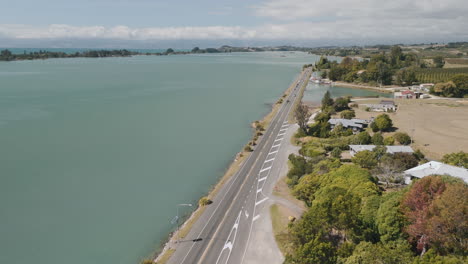 coastal road by the lake