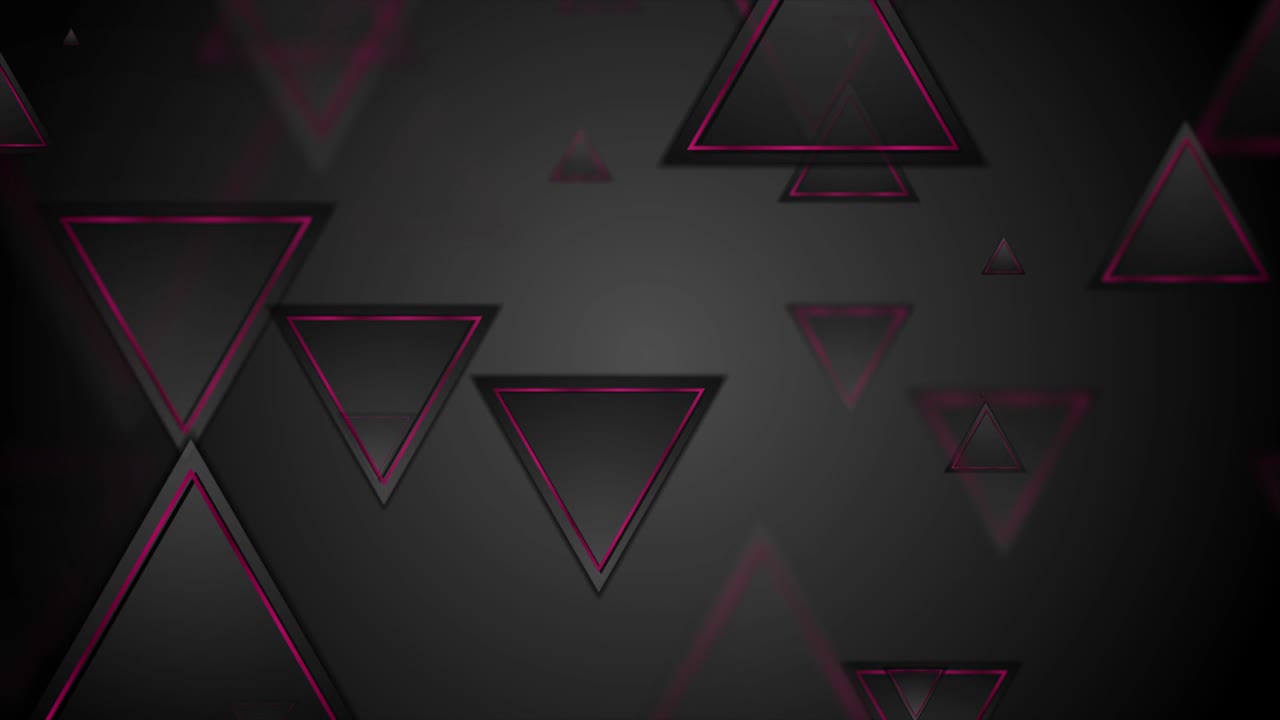 triángulos negros y púrpuras fondo de movimiento geométrico abstracto