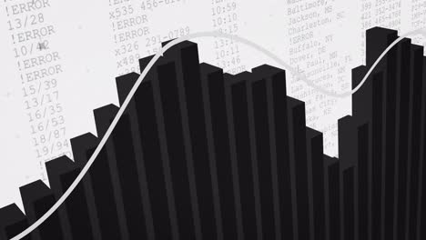 Animación-Del-Procesamiento-De-Datos-Financieros-Sobre-Fondo-Blanco