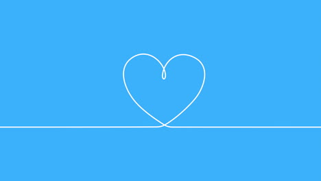 Animated-closeup-romantic-blue-heart-on-Valentines-day-background-1