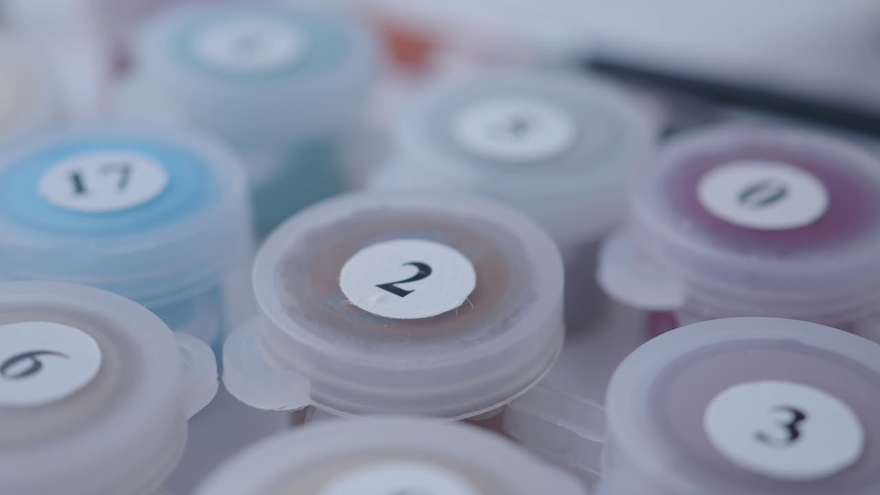 Vasetti di colore per kit pittura con i numeri