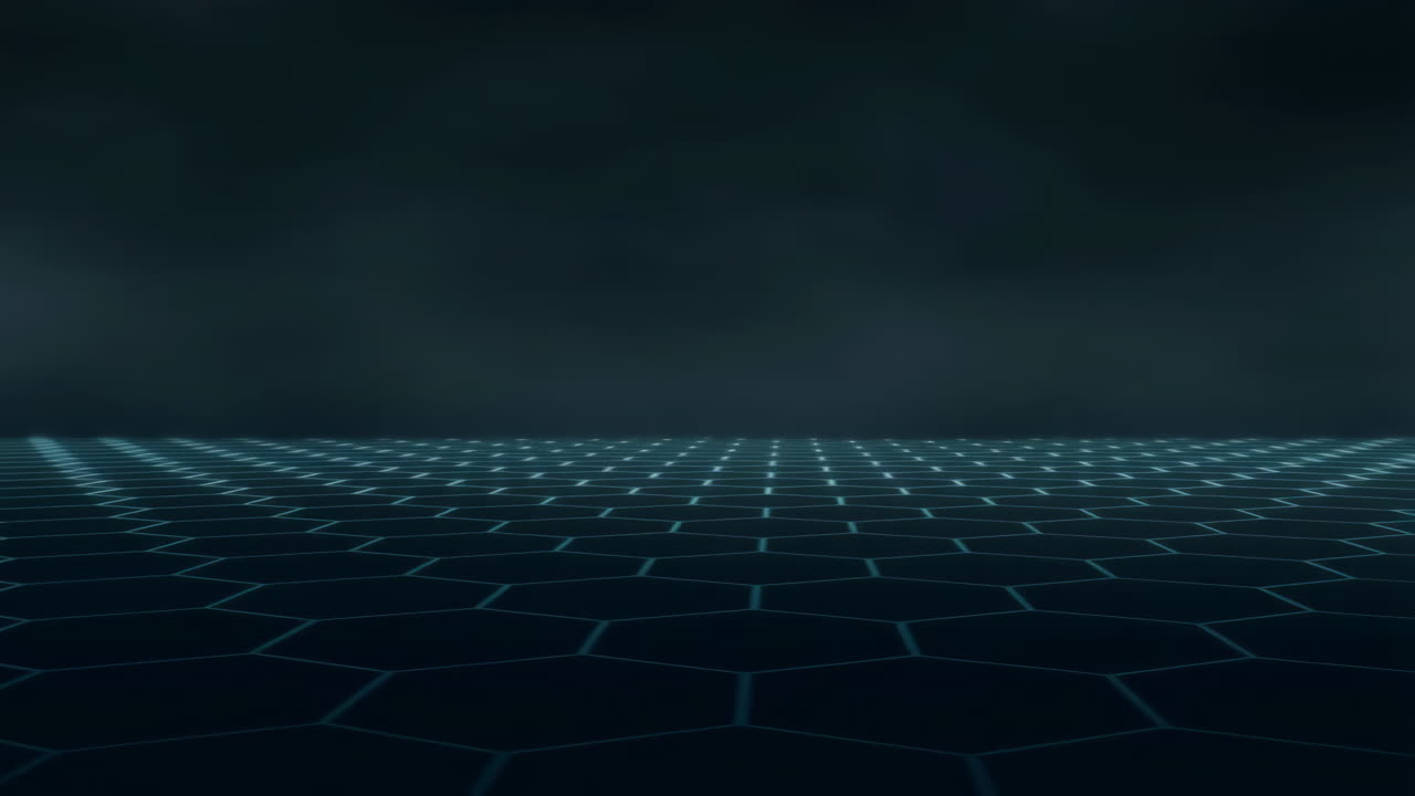 Futuristic Hexagonal Grid Background