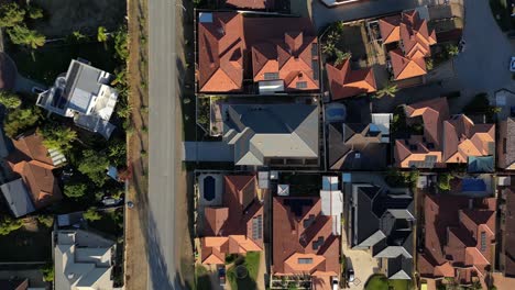 residential area of perth city suburbs, western australia