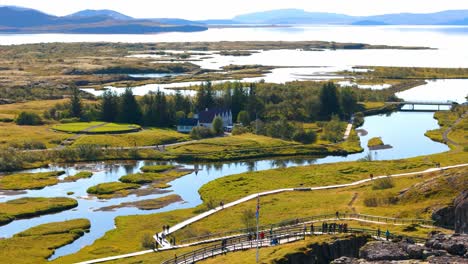 Surreale,-Märchenhafte-Landschaft-Islands,-Aufgenommen-Von-Einer-Drohne