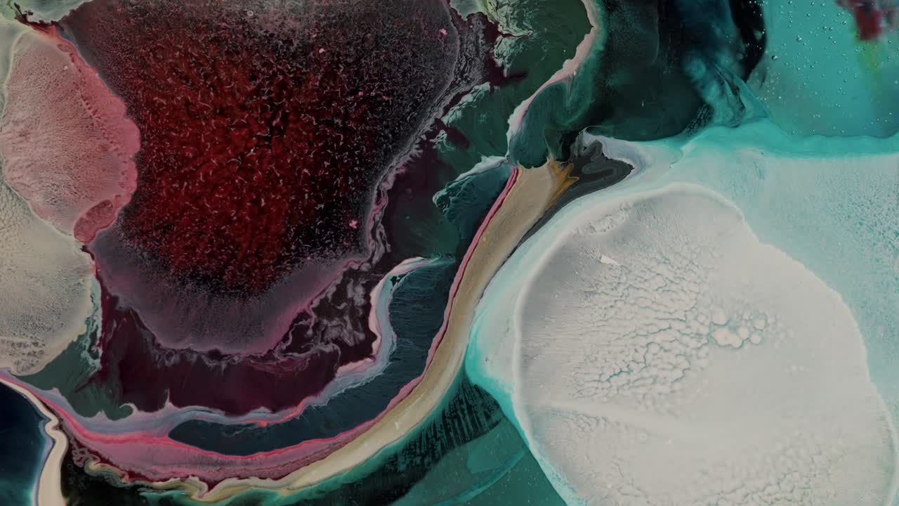 Multicolored Explosion Of Liquid Ink - Ink Nebula