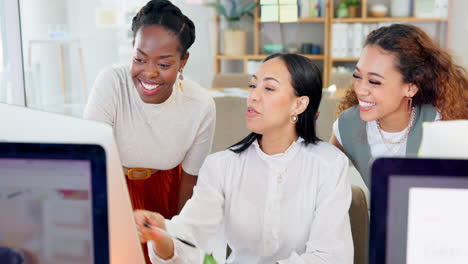 Mujeres,-Planificación-Informática-Y-Feliz-Colaboración.