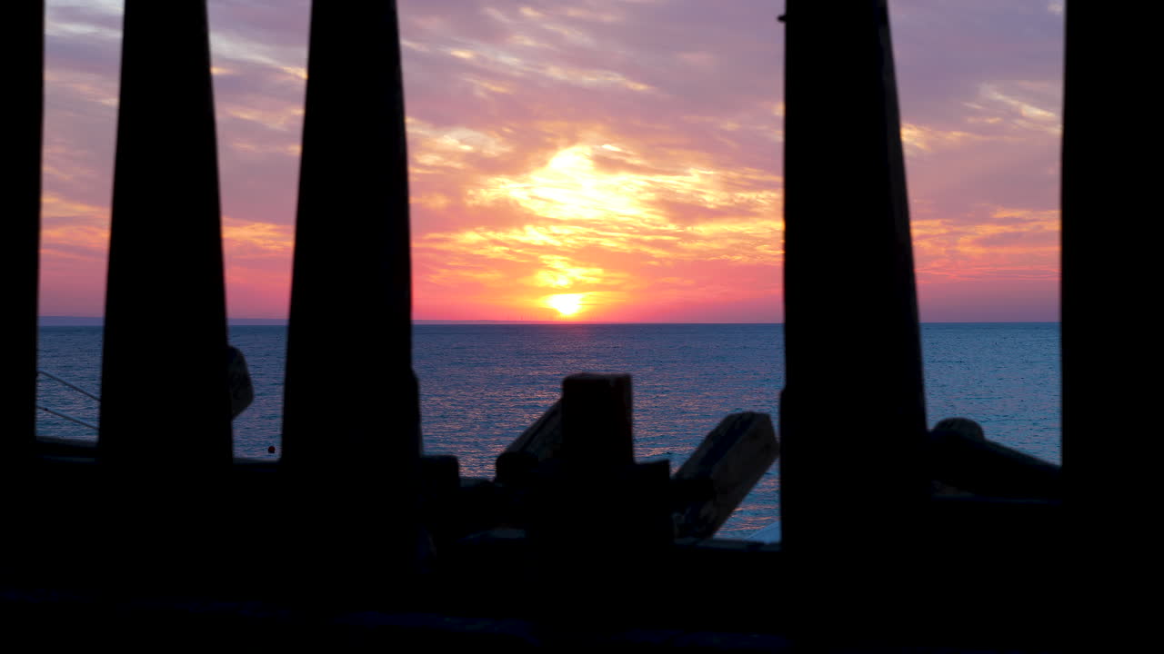 Scenic beautiful sunrise over the sea