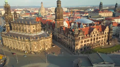 vista aérea de dresde, alemania