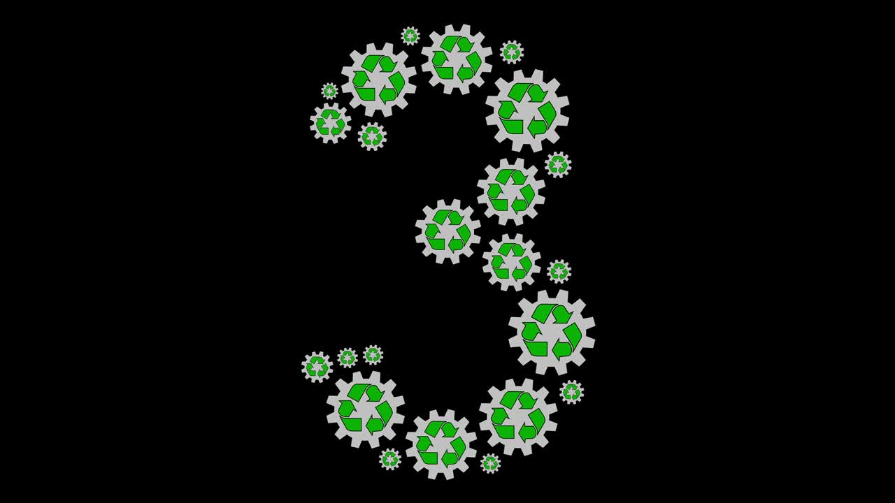 Recycle symbol number three
