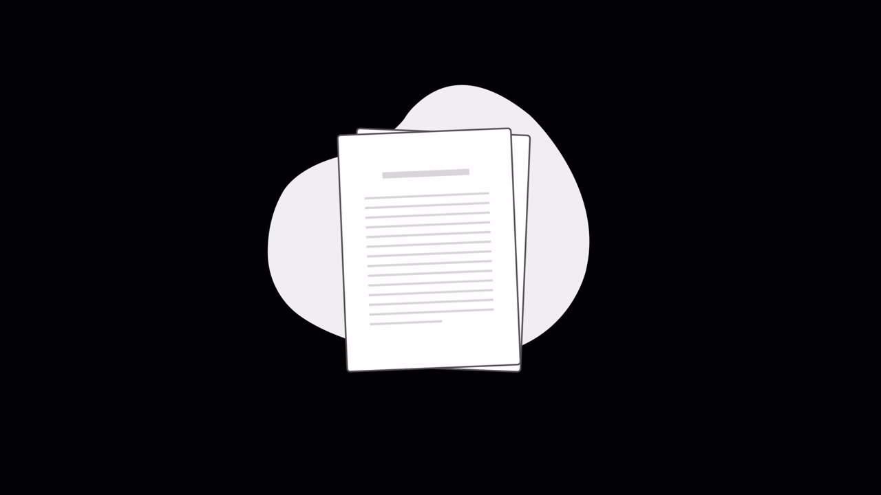 Minimalist Animation of Two Documents with Text Lines