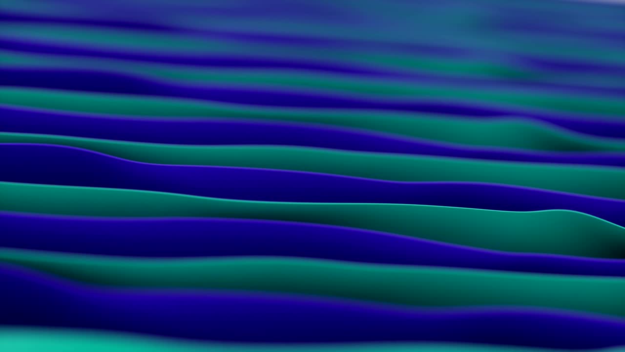 animación temática de tecnología abstracta con ondas onduladas.