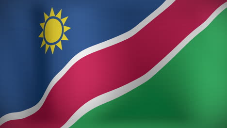animation of waving flag of namibia