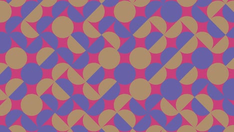 azulejos geométricos en un patrón animado abstracto. mosaico dinámico multicolor con elementos muy peri violeta. fondo gráfico de movimiento en un diseño plano