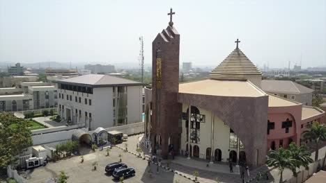 shot of catholic church in abuja nigeria