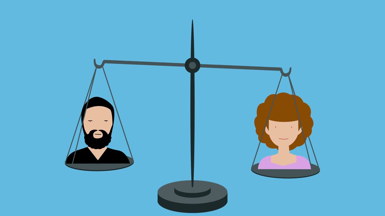 여성과 남성 사이의 척도에 대한 불평등