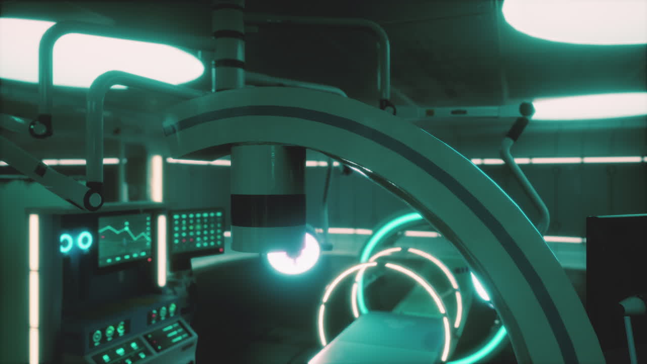 sala de operaciones futurista