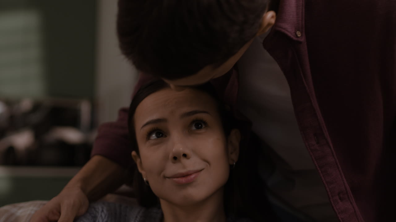 Couple in an intimate moment