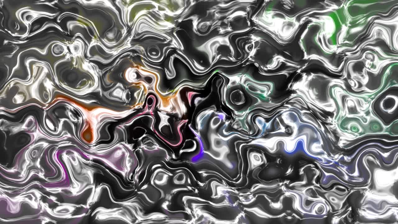 Abstrakte Textur, sich bewegender, farbenfroher, animierter Flüssigkeitsspritzer-Hintergrund