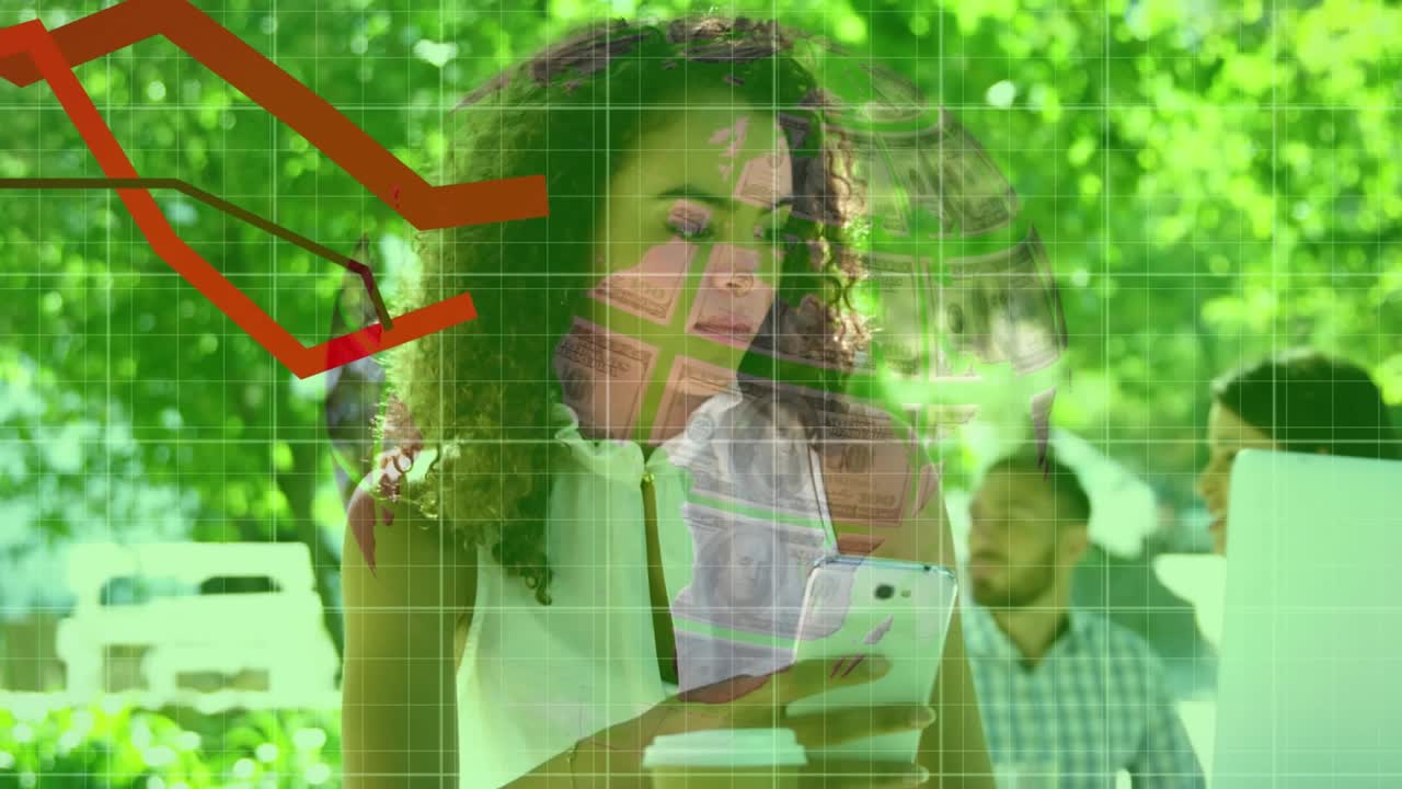 Animazione di equazioni matematiche su studenti che usano un laptop