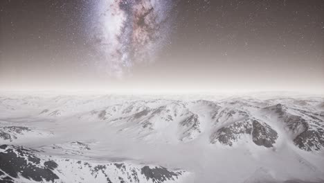 Milky-Way-above-Snow-Covered-Terrain